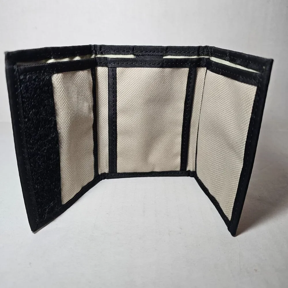 RARE John Deere Fabric Trifold Wallet with a Hook And Loop Closure
